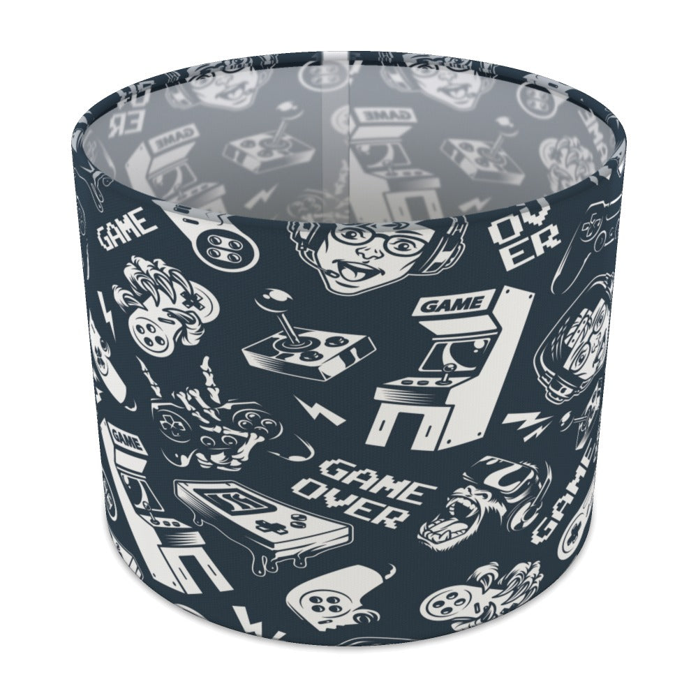 Retro Arcade Gaming Pattern lampshade - 25cm Table