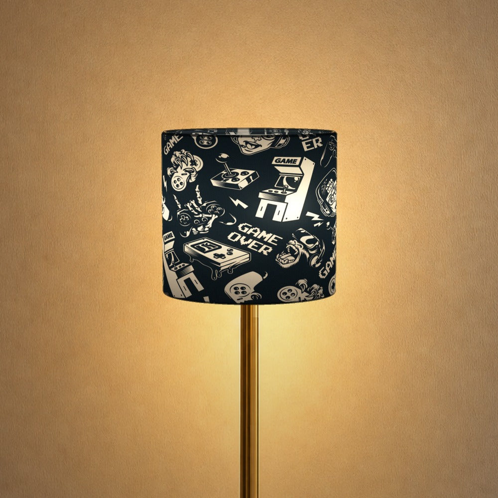 Retro Arcade Gaming Pattern lampshade