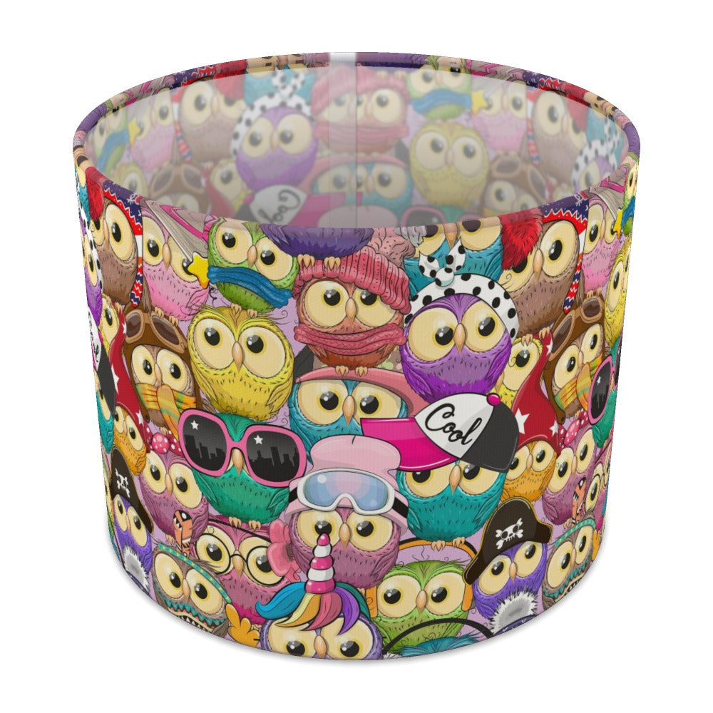 Colorful Owl Cartoon lampshade - 25cm Table