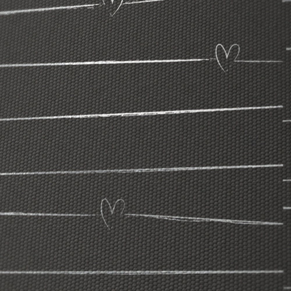 Black Heart Stripes lampshade