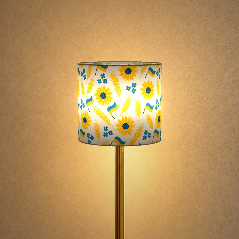 Sunflower Ukrainian Flag lampshade