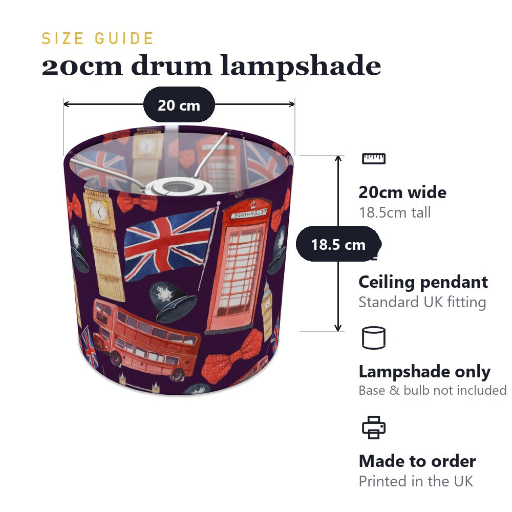 London Landmark Theme lampshade