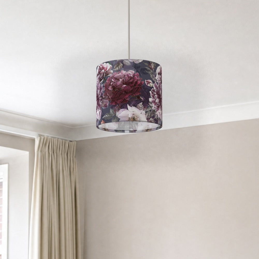 Elegant Dark Floral lampshade