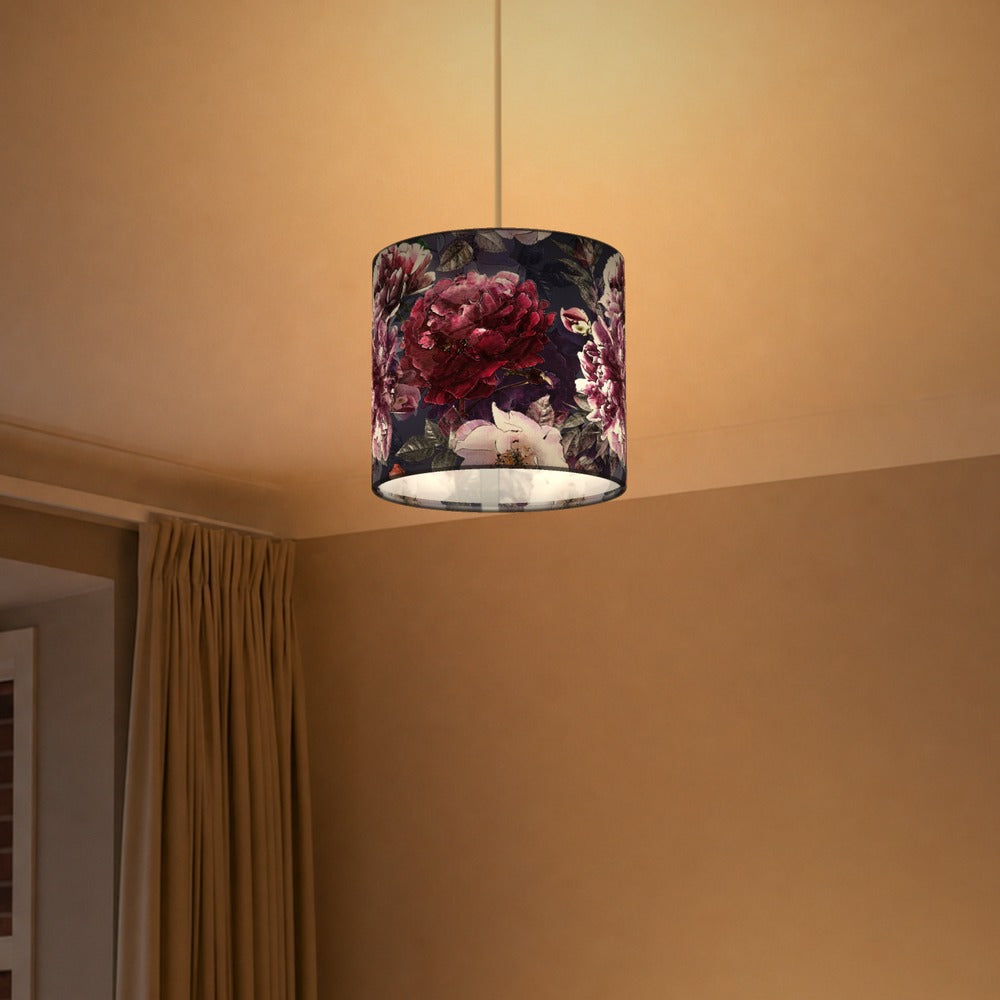 Elegant Dark Floral lampshade