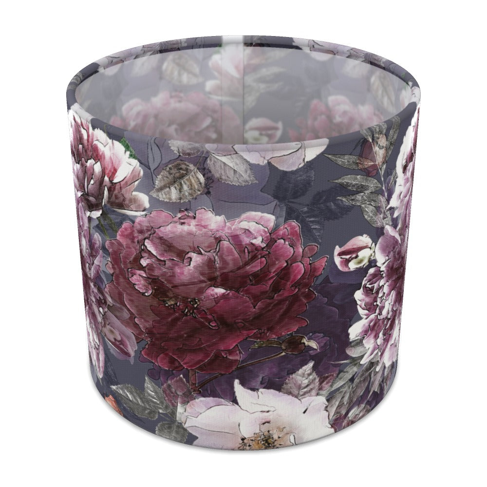 Elegant Dark Floral lampshade - 20cm Table