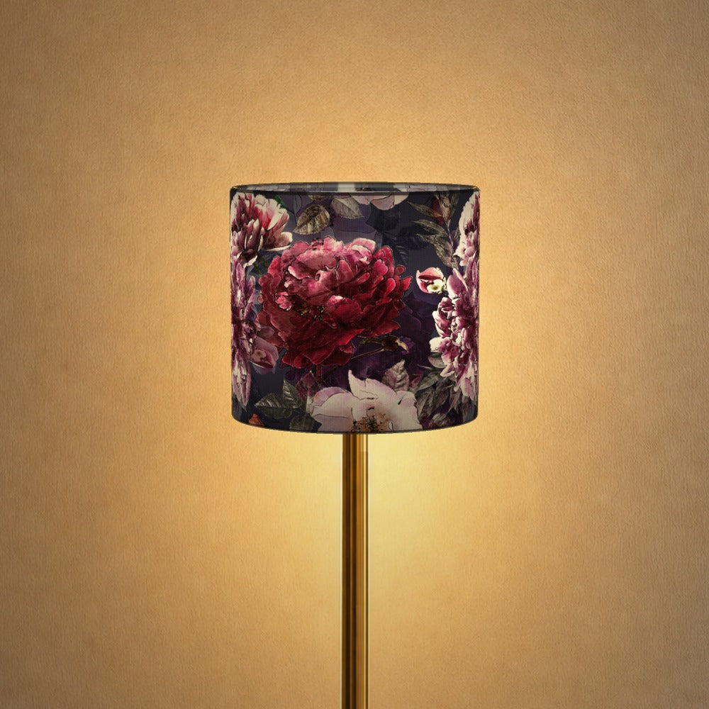 Elegant Dark Floral lampshade