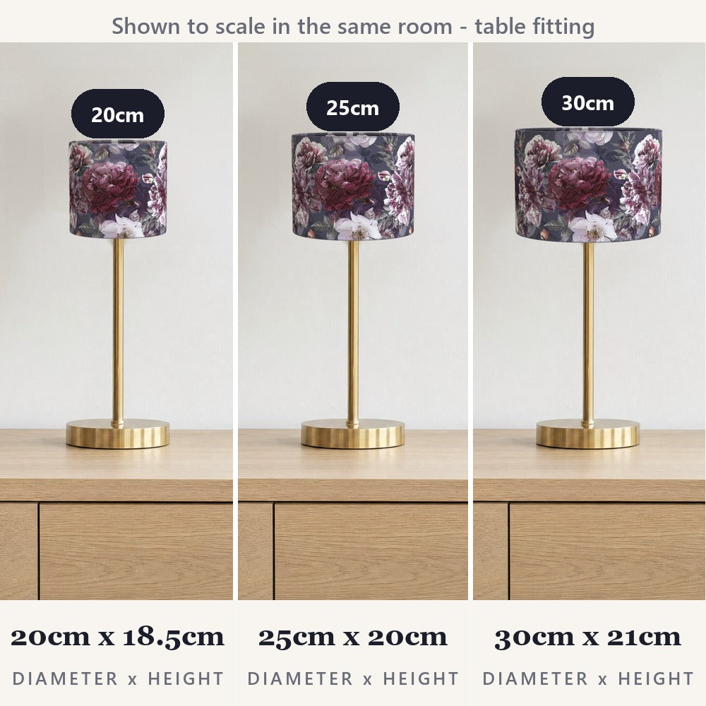 Elegant Dark Floral lampshade