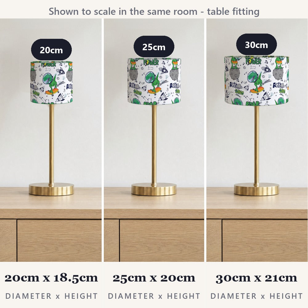 Dinosaur Skateboard Adventure lampshade