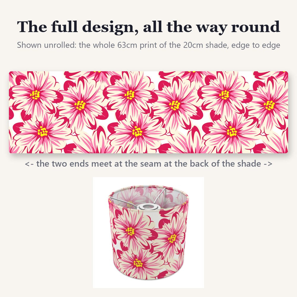 Pink Floral Pattern lampshade