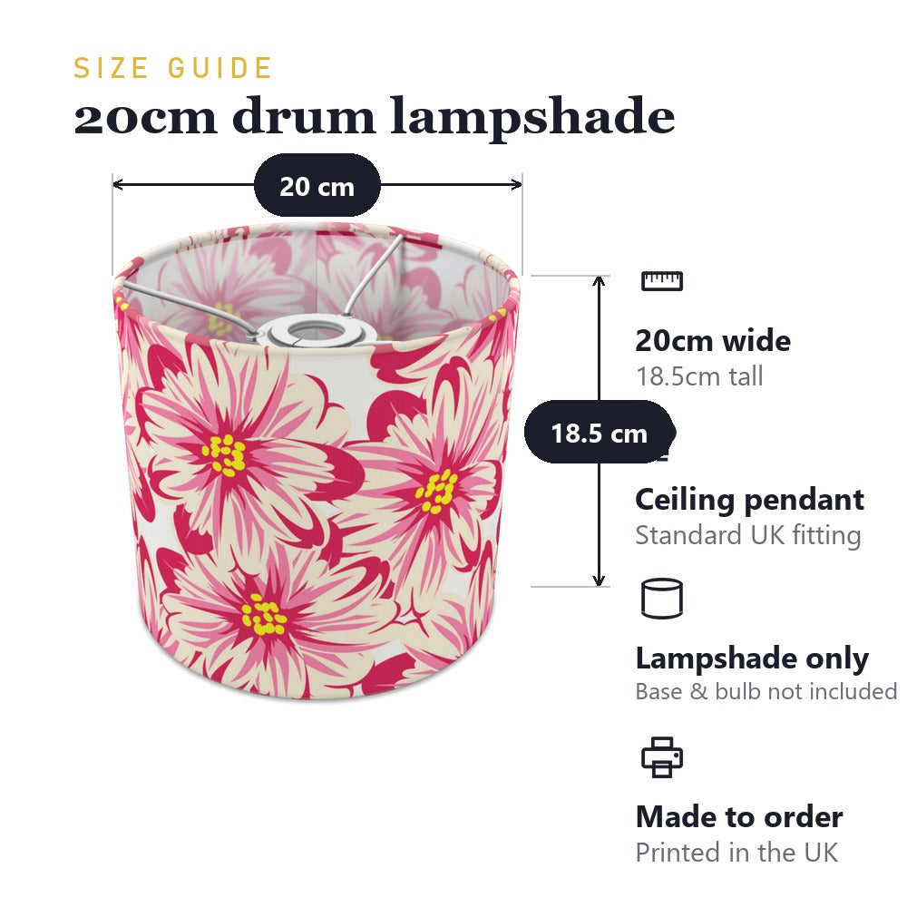 Pink Floral Pattern lampshade