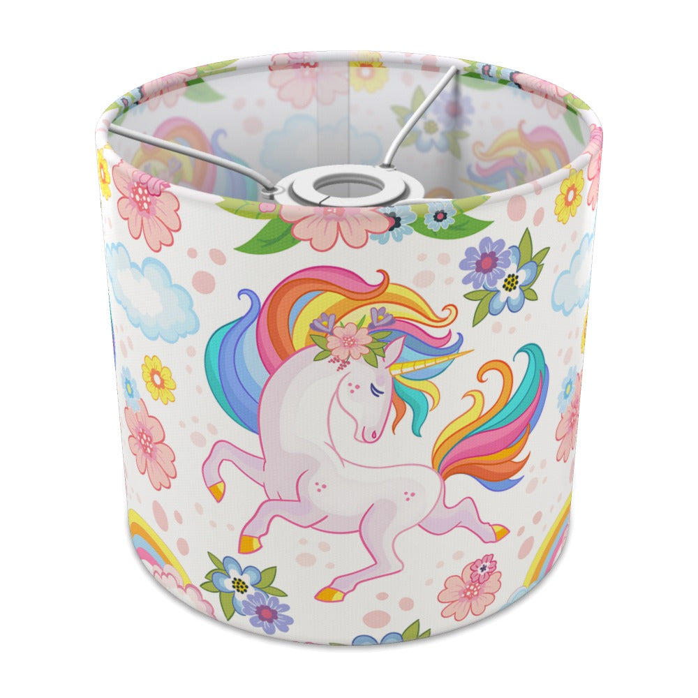 Colorful Unicorn and Flowers lampshade - 20cm Ceiling