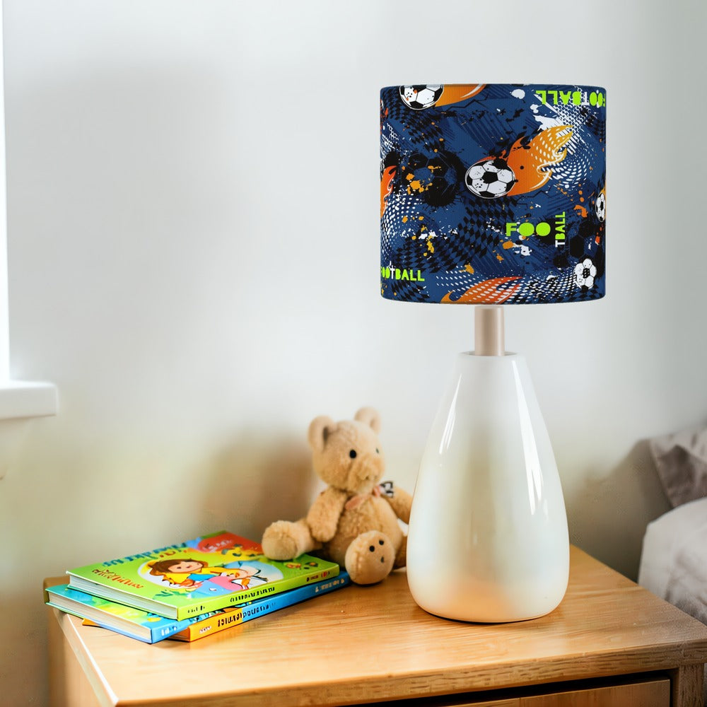 Blue Soccer Sports Theme lampshade