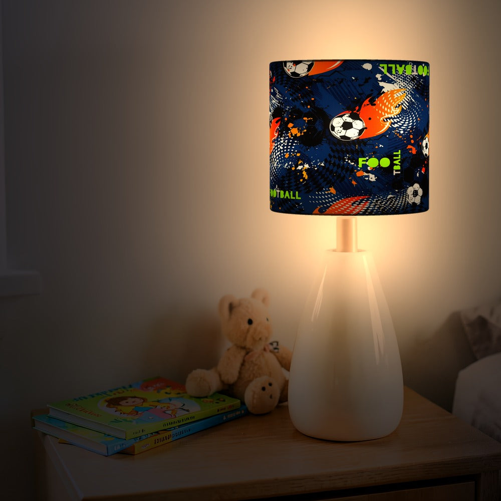 Blue Soccer Sports Theme lampshade