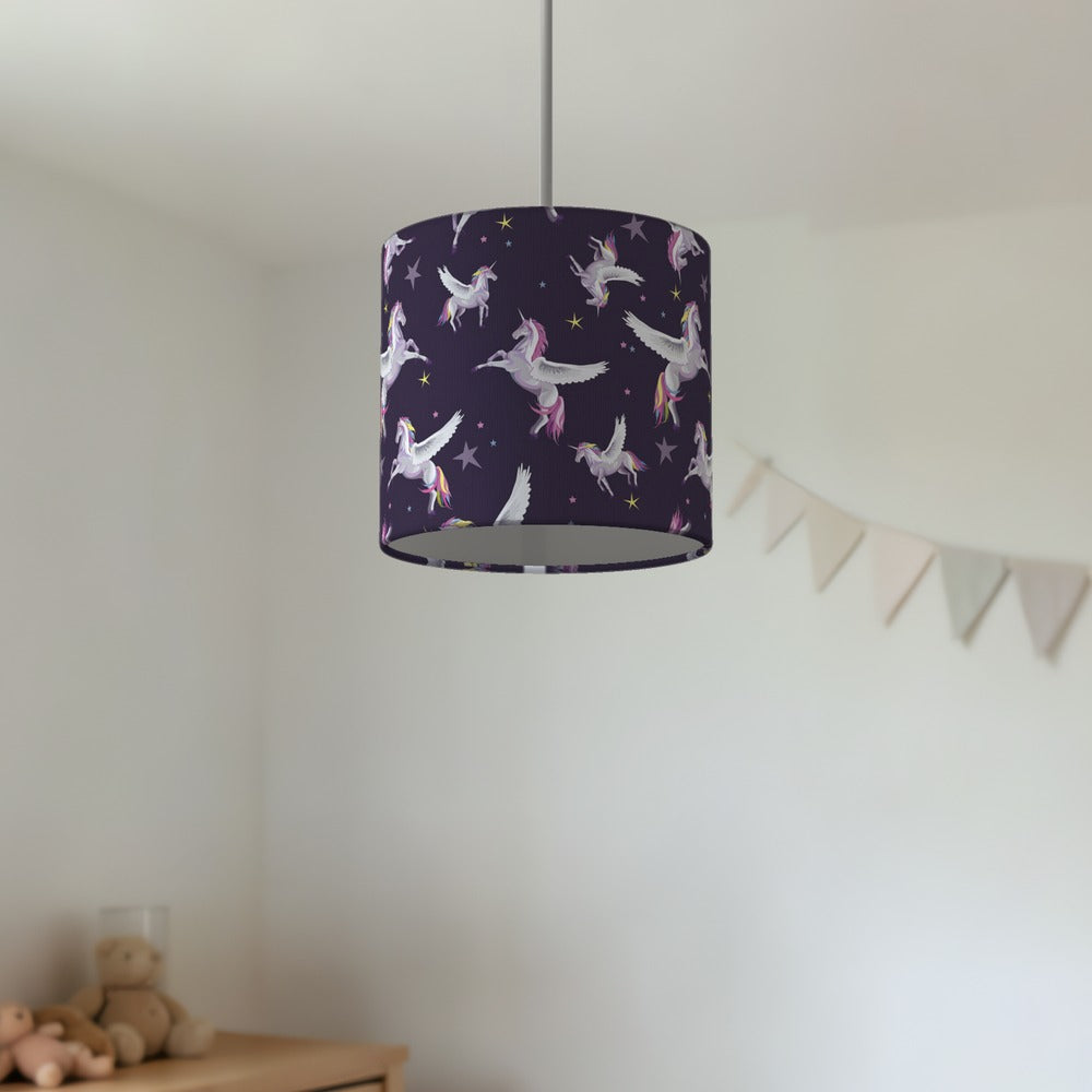 Magical Unicorn Space Theme lampshade