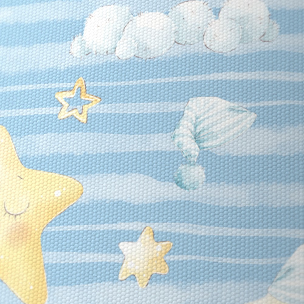 Blue Star and Moon Pattern lampshade