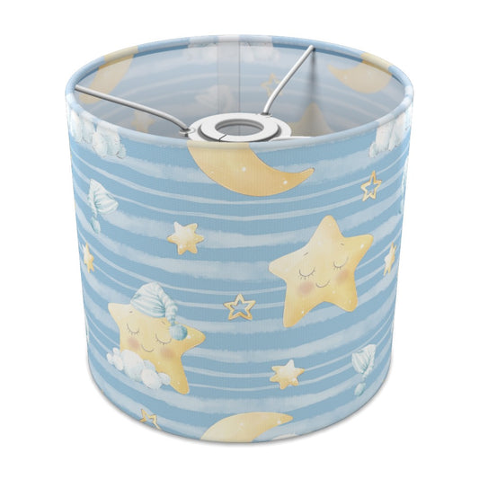 Blue Star and Moon Pattern lampshade - 20cm Ceiling
