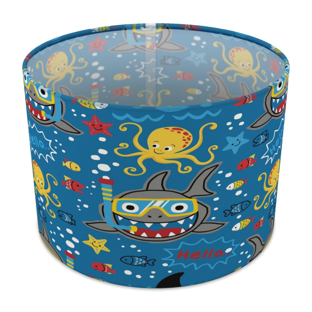 Blue Ocean Adventure Shark lampshade - 30cm Table