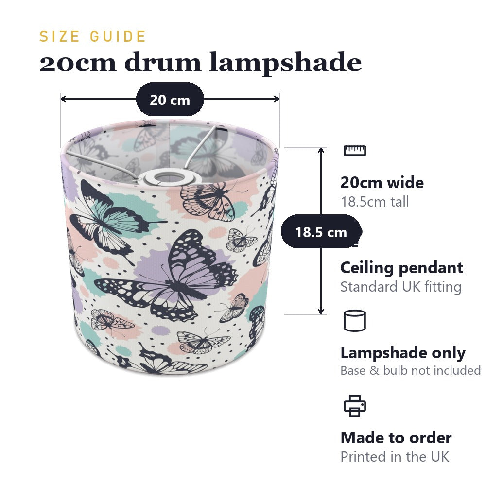 Colorful Butterfly Pattern lampshade