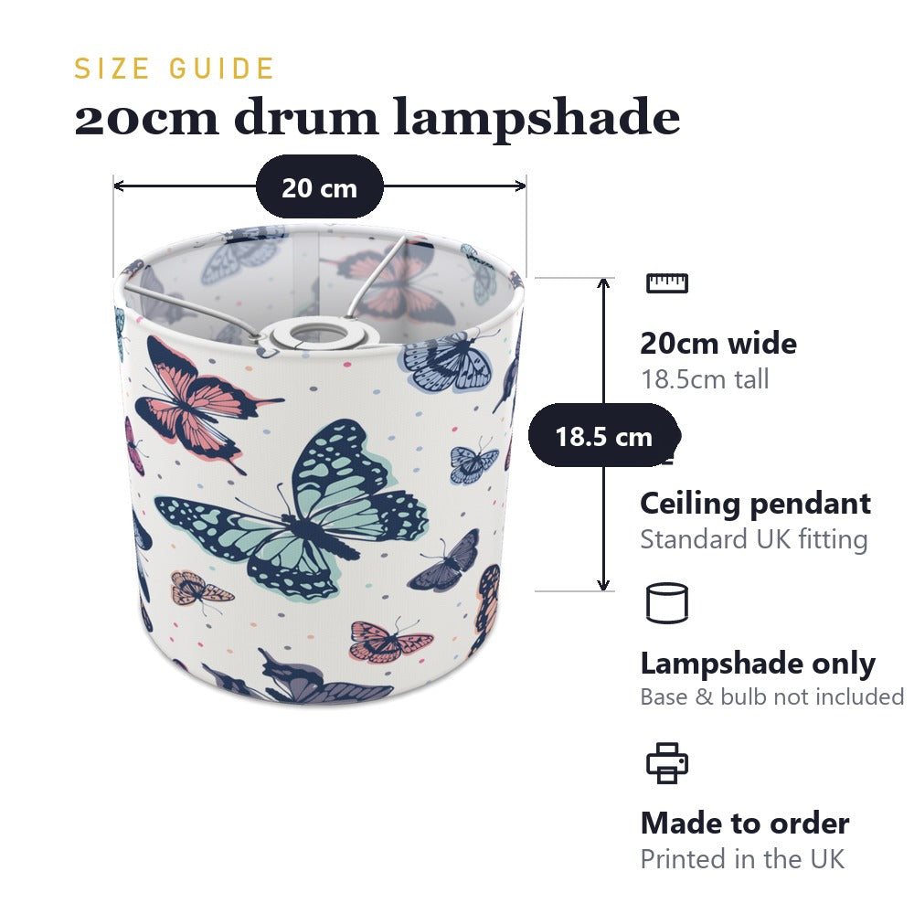 Colorful Butterfly Pattern lampshade