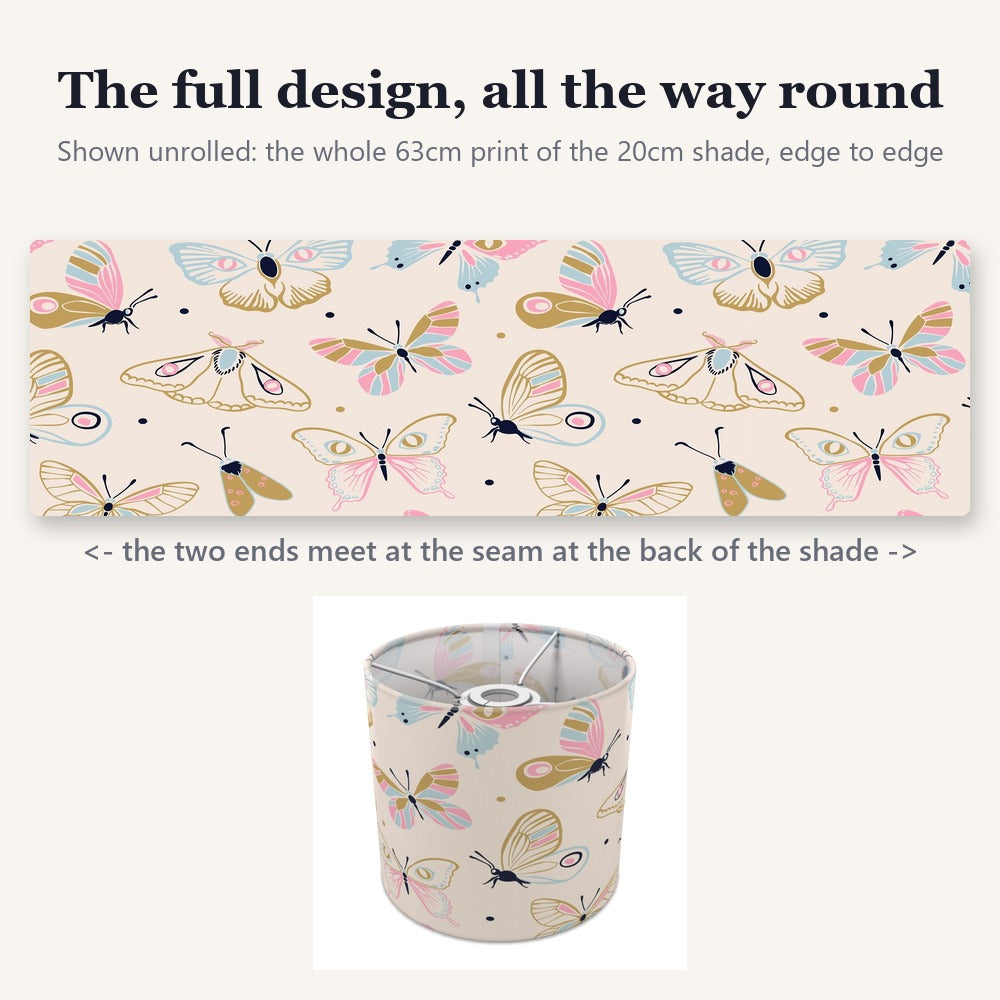 Pastel Butterfly Design lampshade
