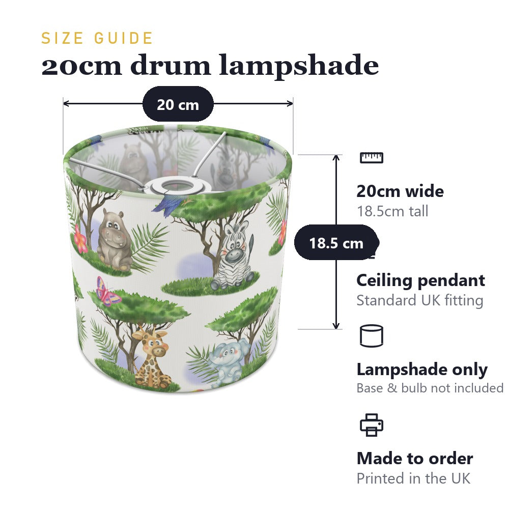 Jungle Safari Animal lampshade