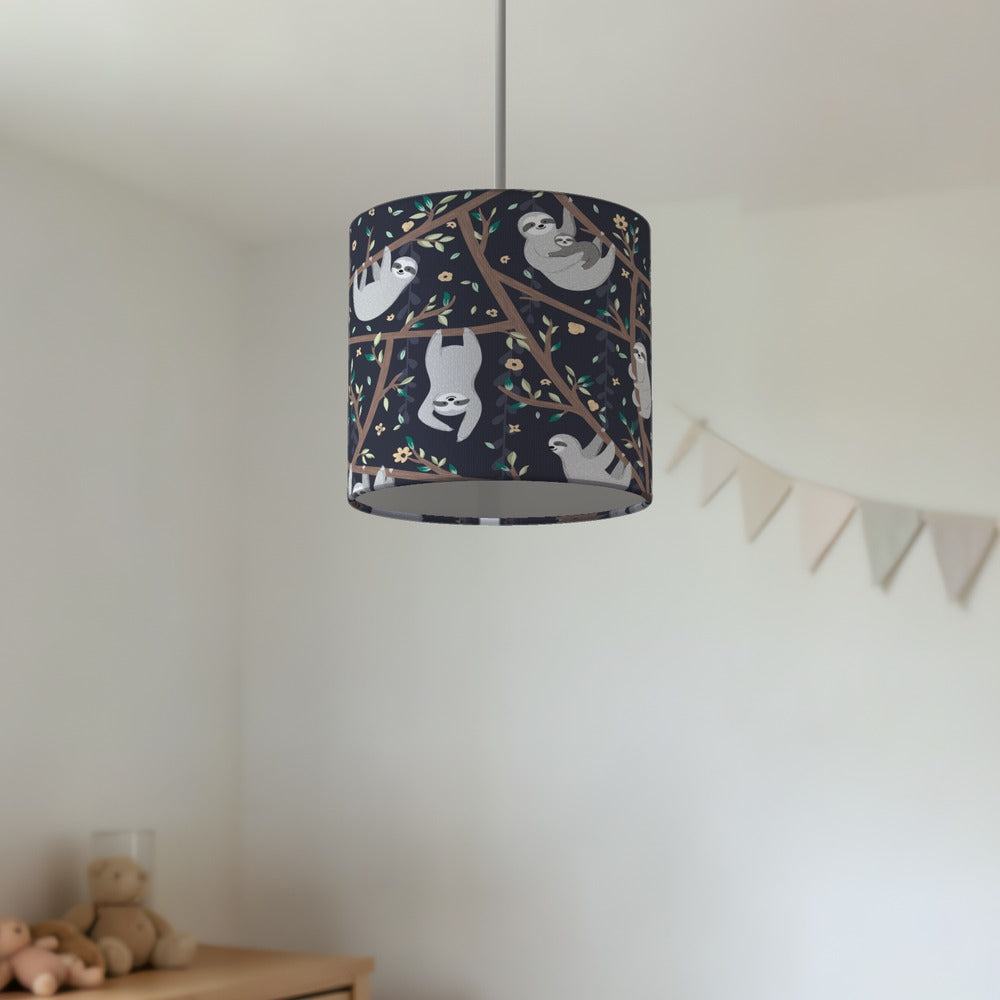 Charming Sloth Jungle lampshade