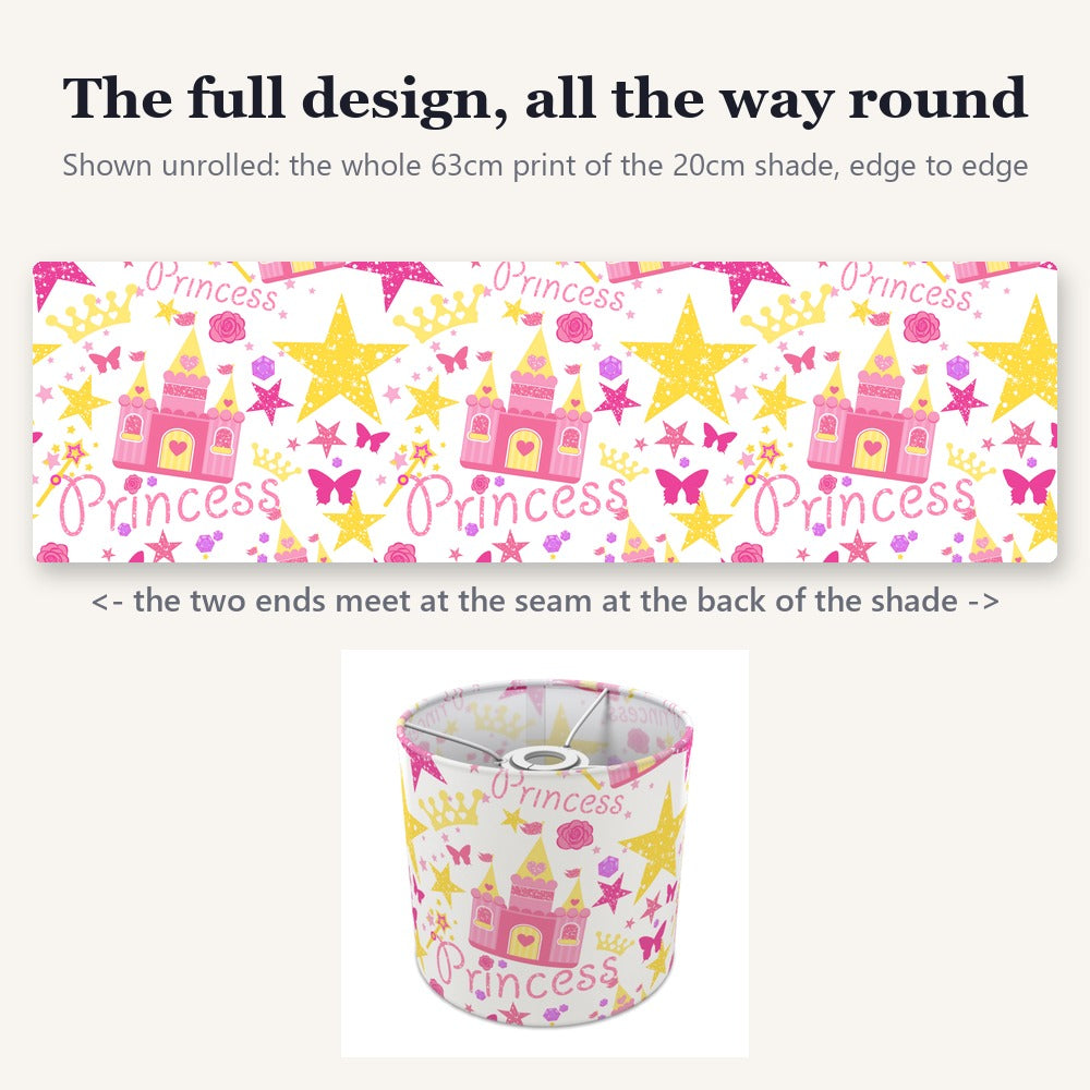 Pink Princess Castle lampshade