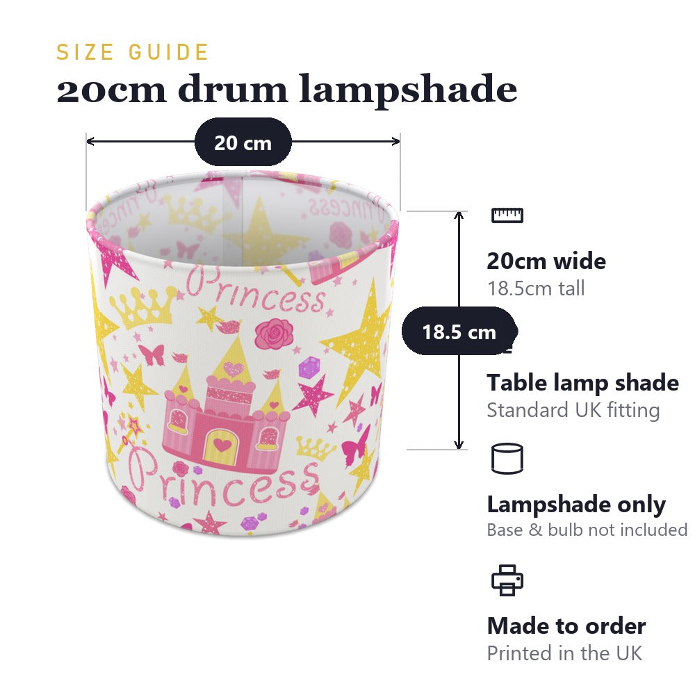 Pink Princess Castle lampshade