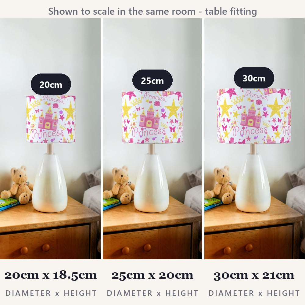 Pink Princess Castle lampshade