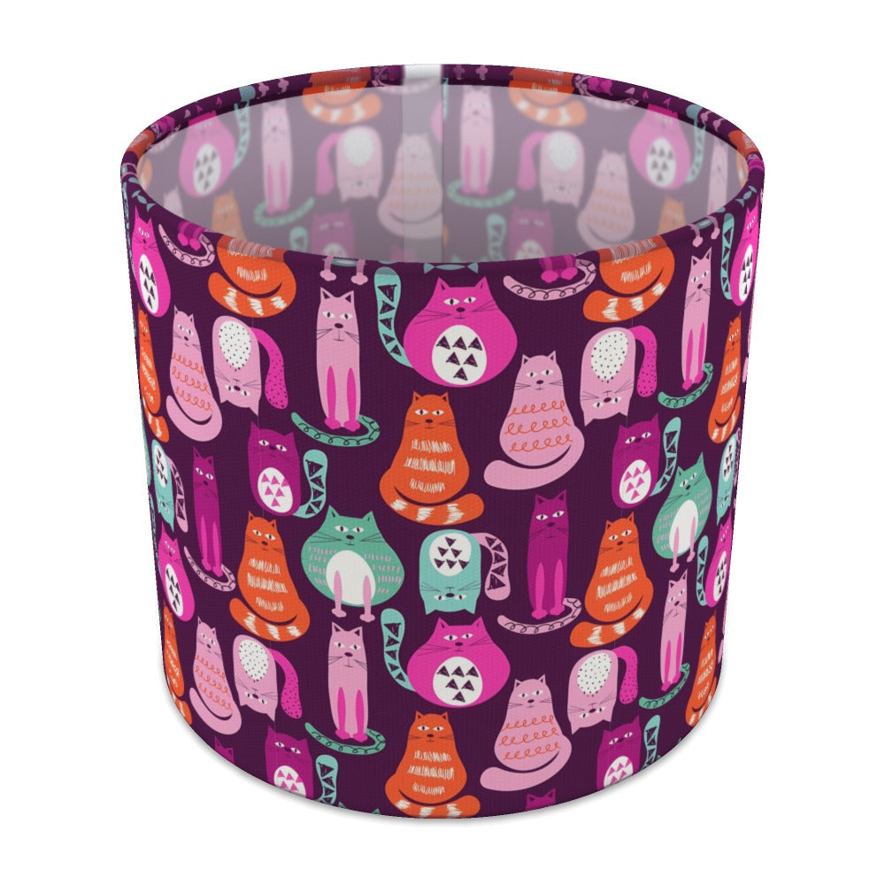 Whimsical Cats lampshade - 20cm Table