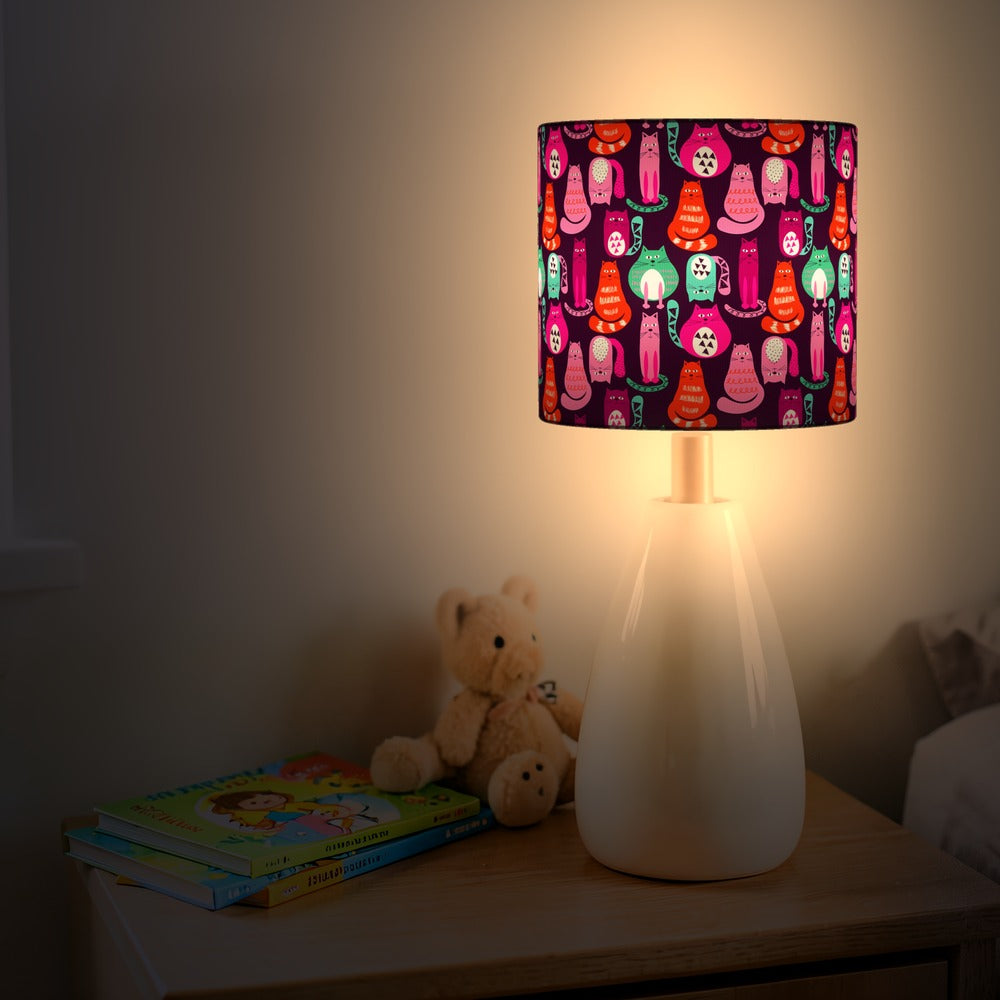 Whimsical Cats lampshade