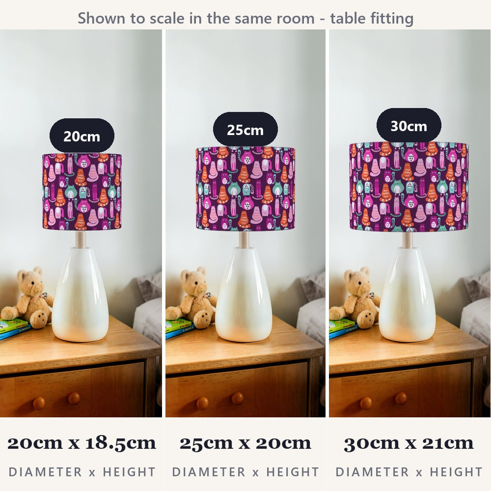 Whimsical Cats lampshade