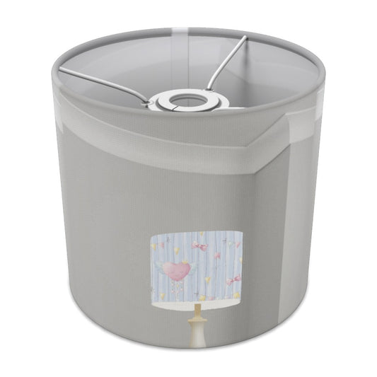 Pastel Hearts and Bows Pattern lampshade - 20cm Ceiling