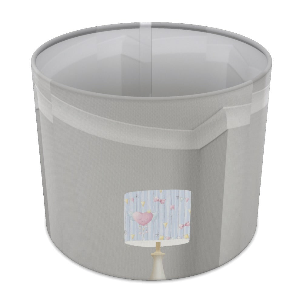 Pink Heart and Bunting lampshade - 25cm Table