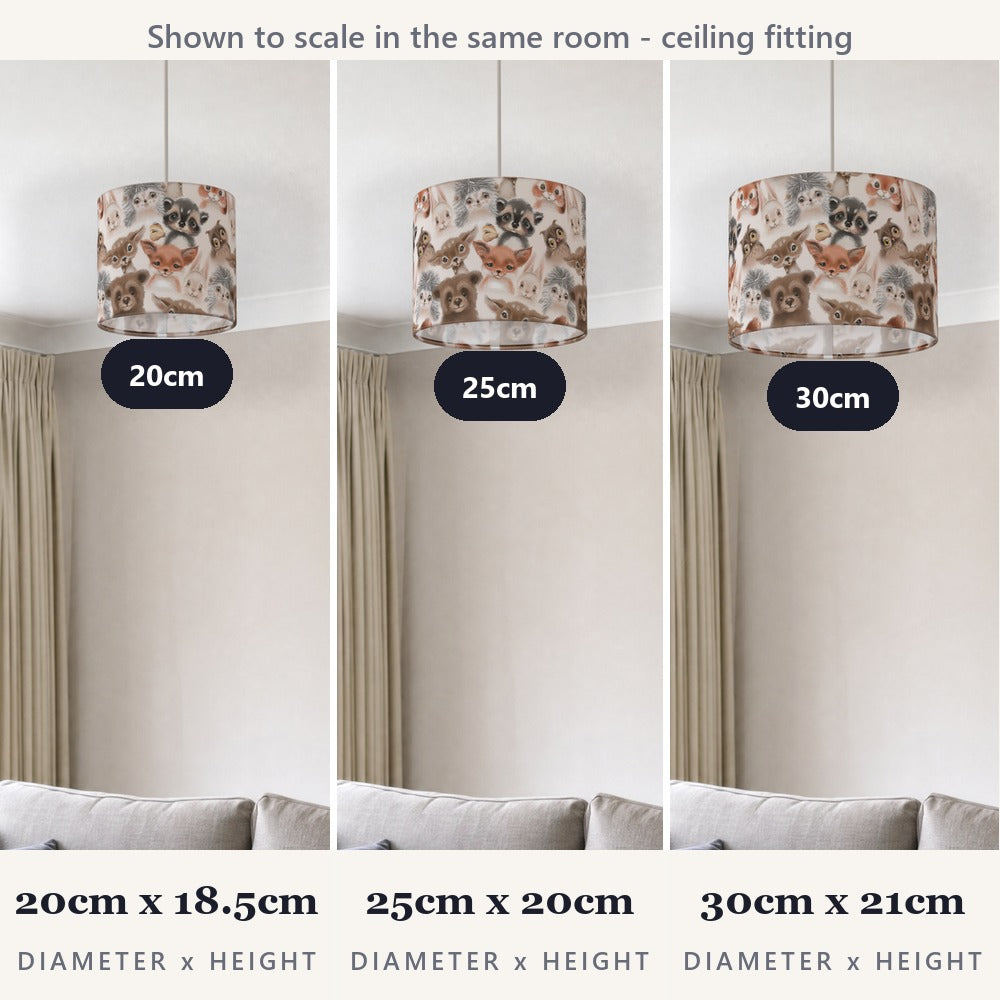 Woodland Animals lampshade