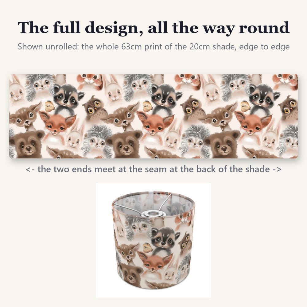 Woodland Animals lampshade