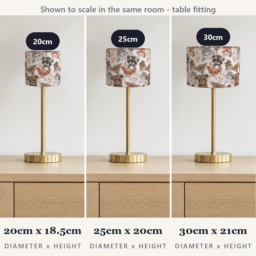 Woodland Animals lampshade