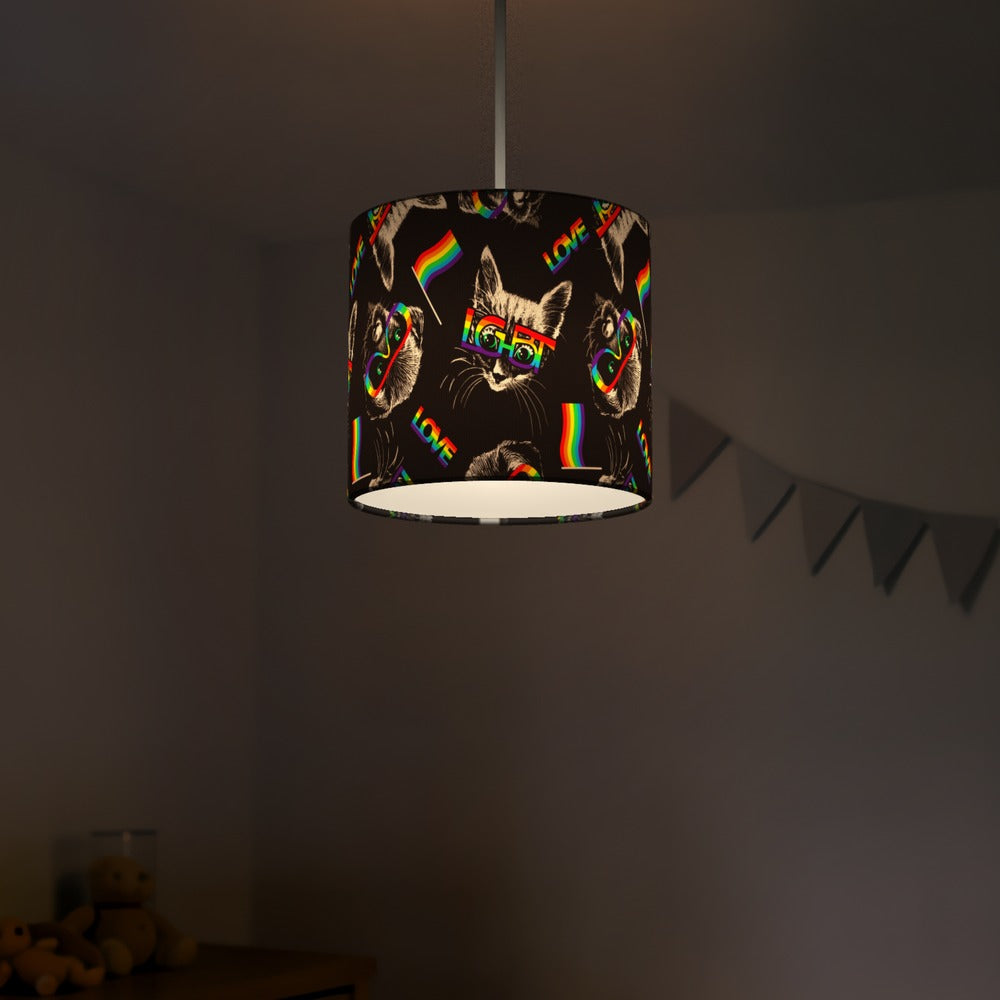 Rainbow Cat lampshade