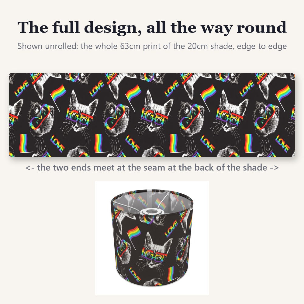 Rainbow Cat lampshade