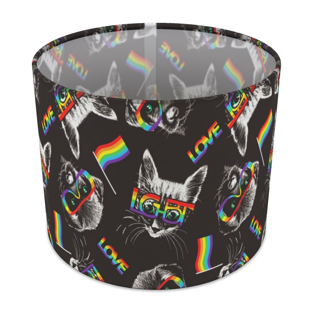 Rainbow Cat lampshade - 25cm Table