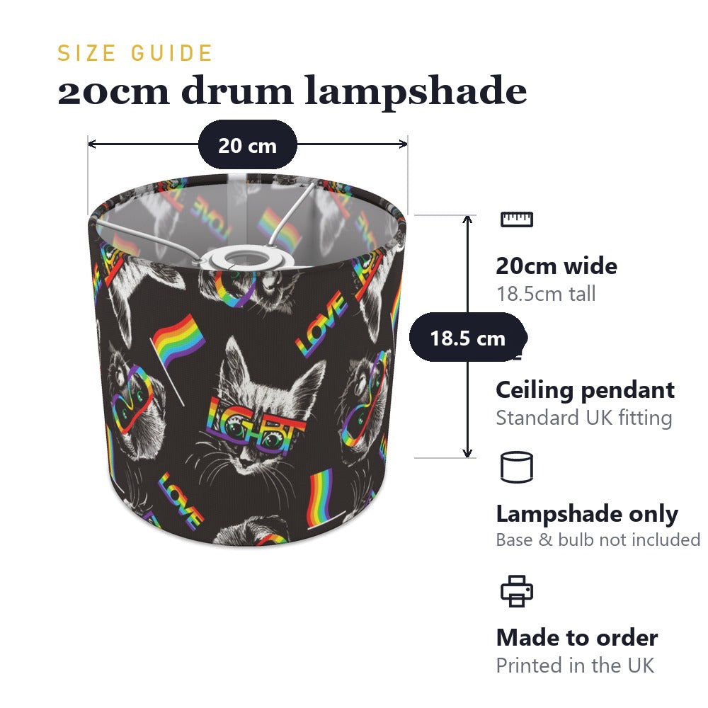 Rainbow Cat lampshade