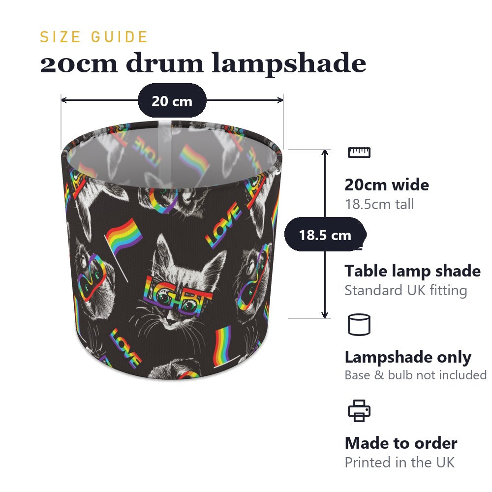 Rainbow Cat lampshade