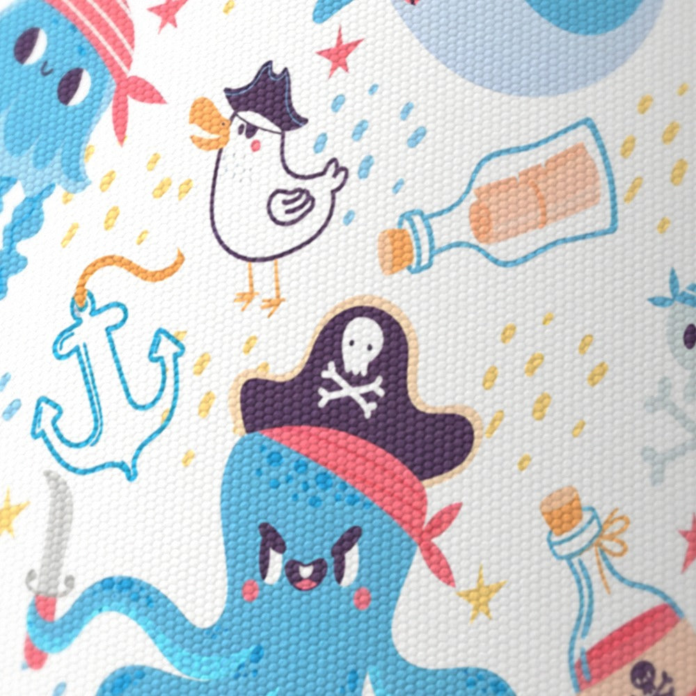 Pirate Shark and Sea Creatures lampshade