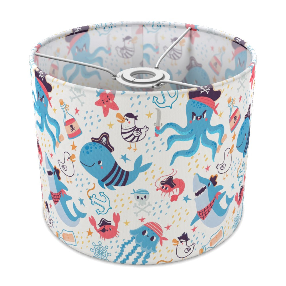 Pirate Shark and Sea Creatures lampshade - 25cm Ceiling