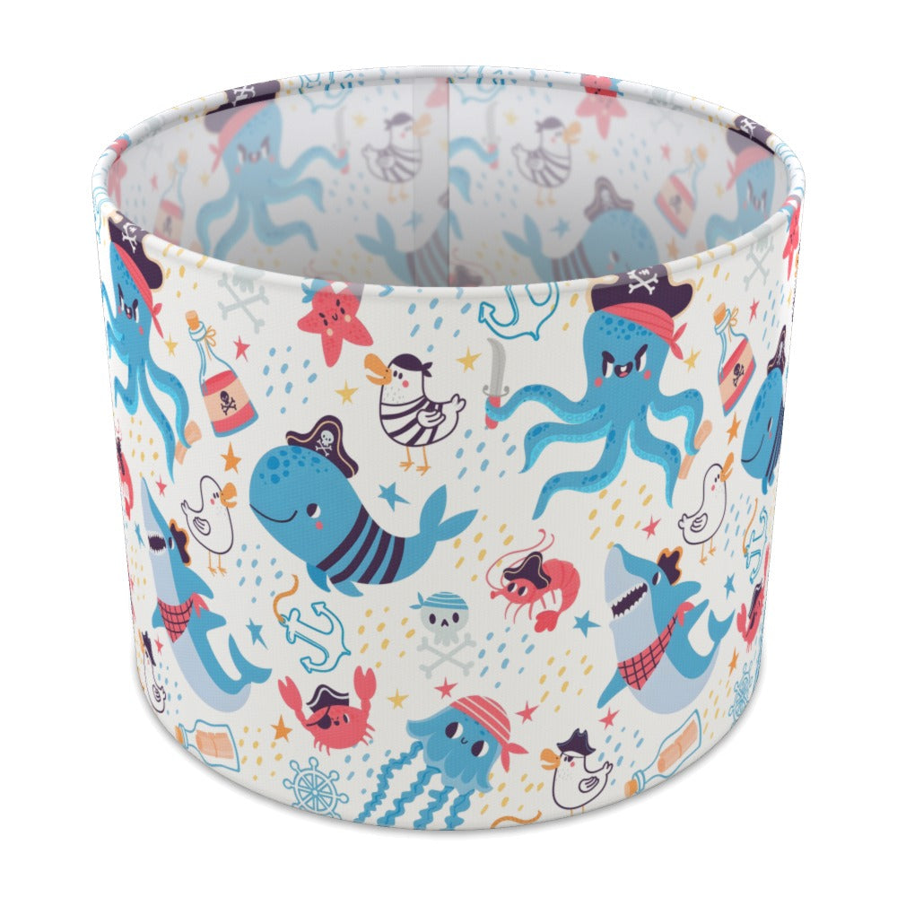Pirate Shark and Sea Creatures lampshade - 25cm Table