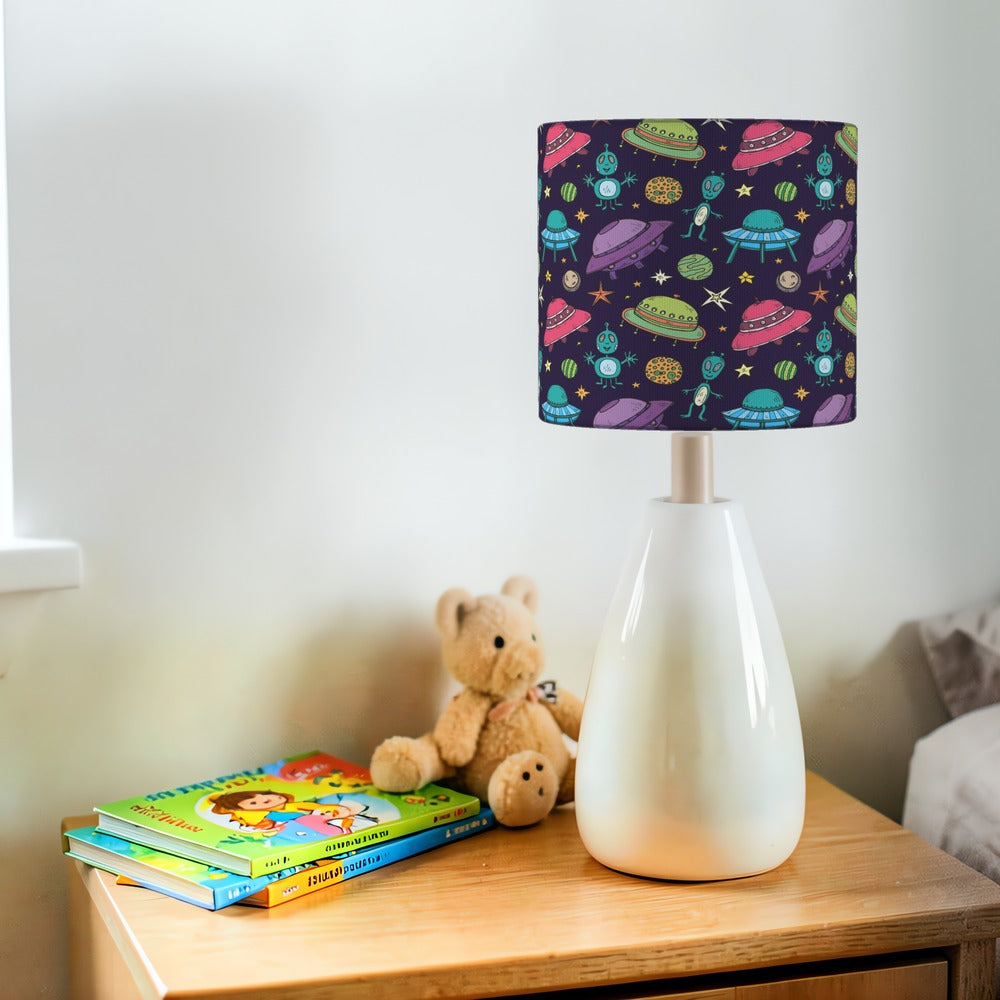 Colorful Space Alien Theme lampshade