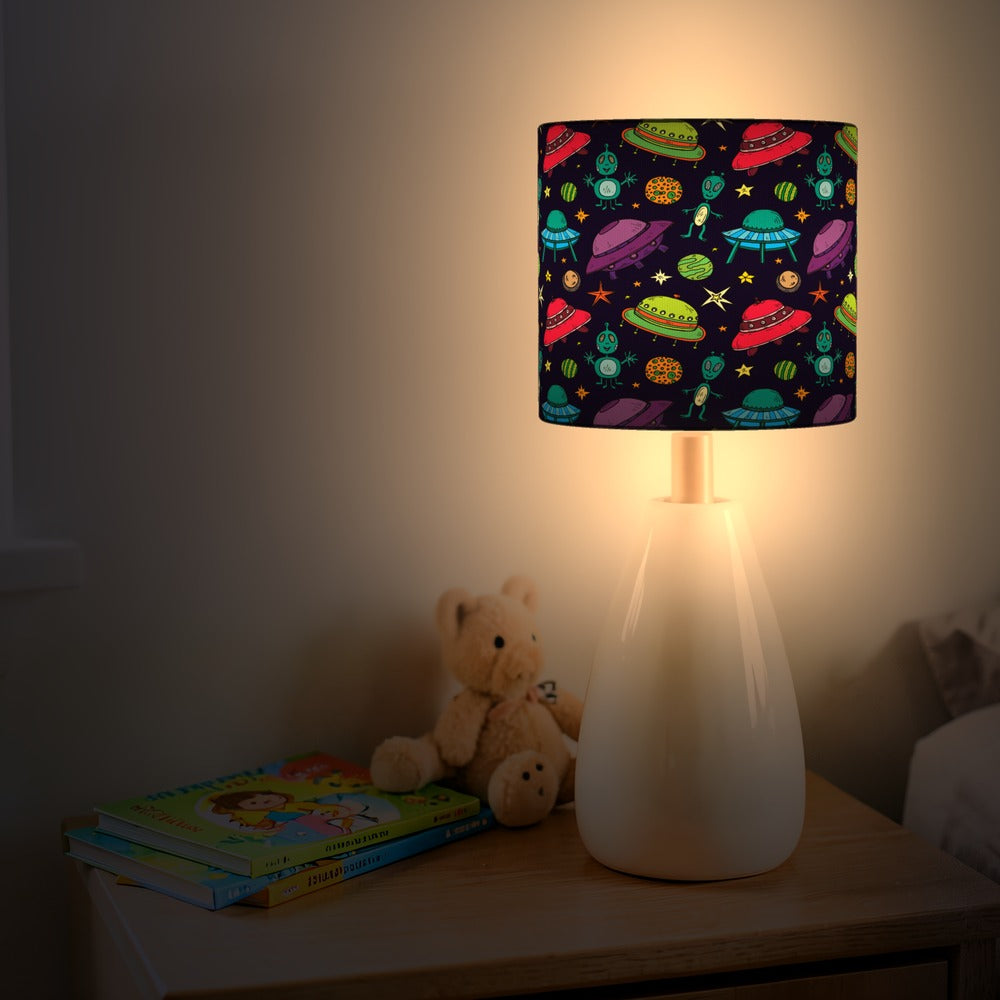 Colorful Space Alien Theme lampshade