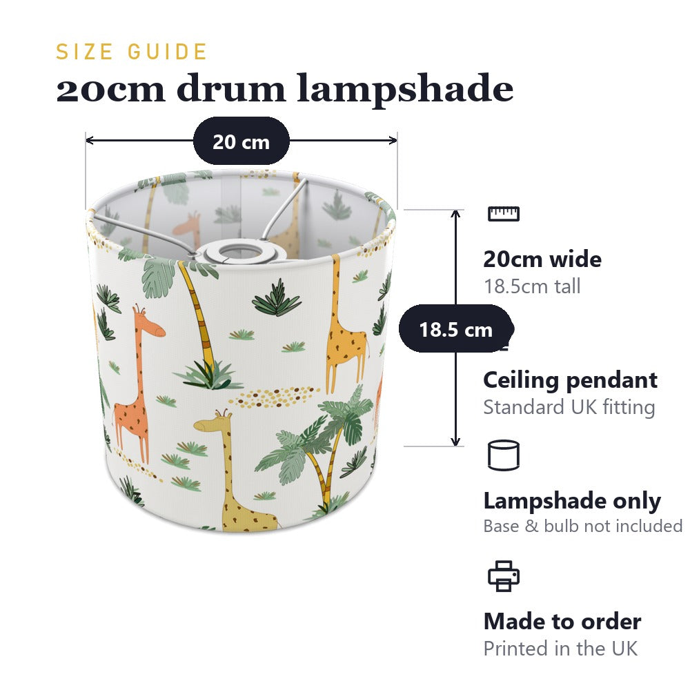 Giraffe Jungle Safari lampshade