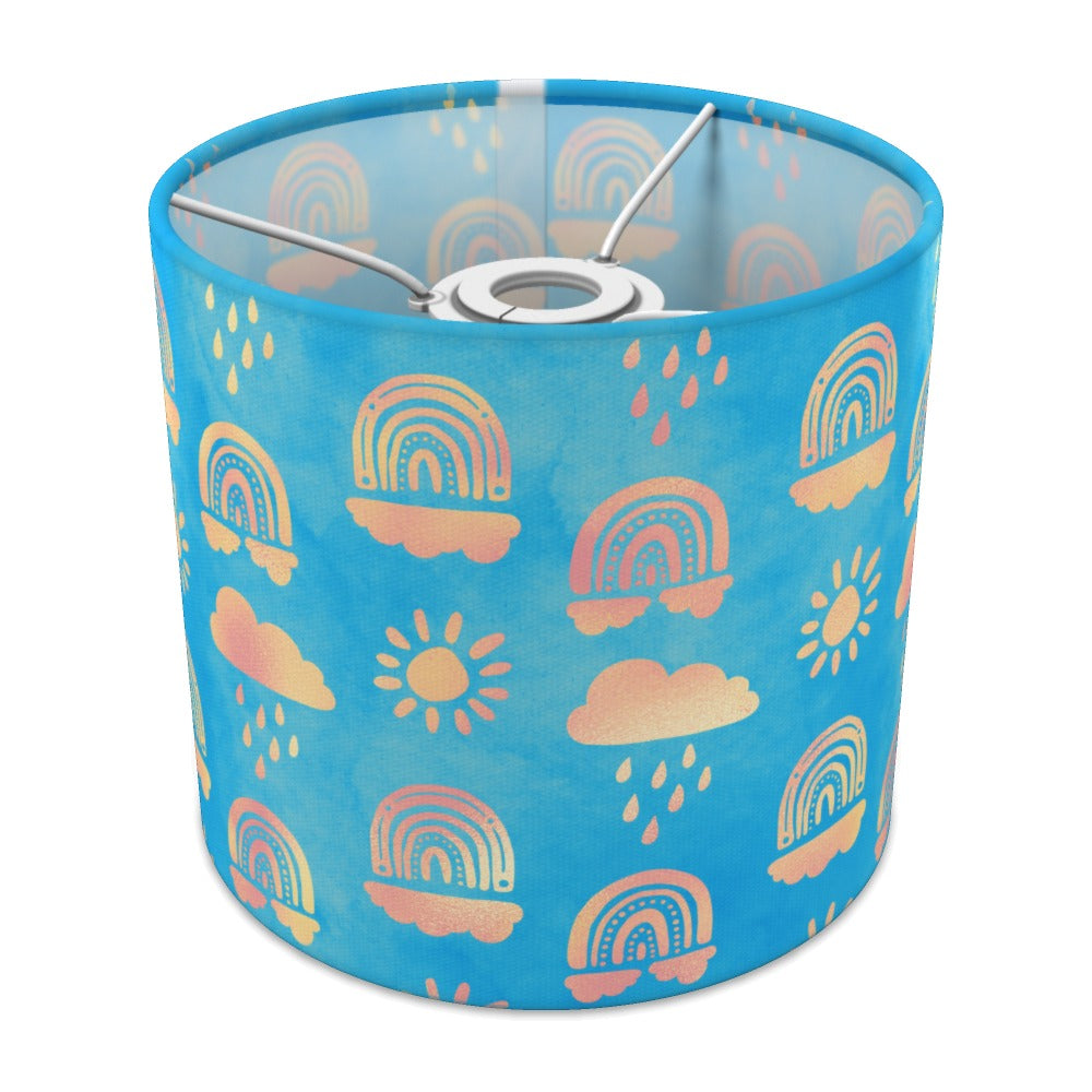 Gold Rainbow Blue Pattern lampshade - 20cm Ceiling