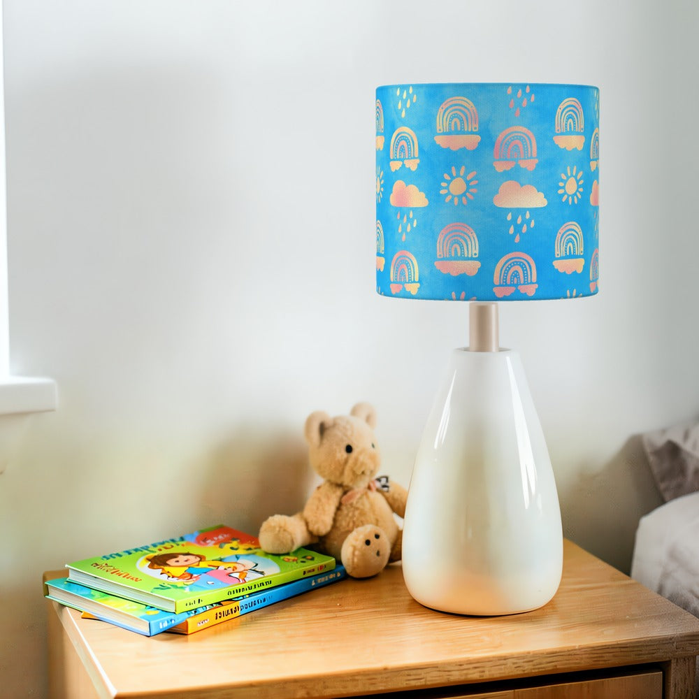 Gold Rainbow Blue Pattern lampshade